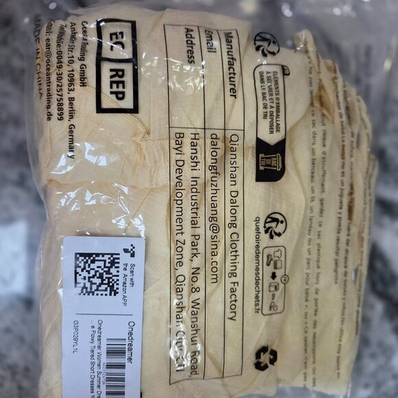 💛 ONEDREAMER Yellow Ruffle Mini Dress | XXL | NEW - Picture 6 of 7